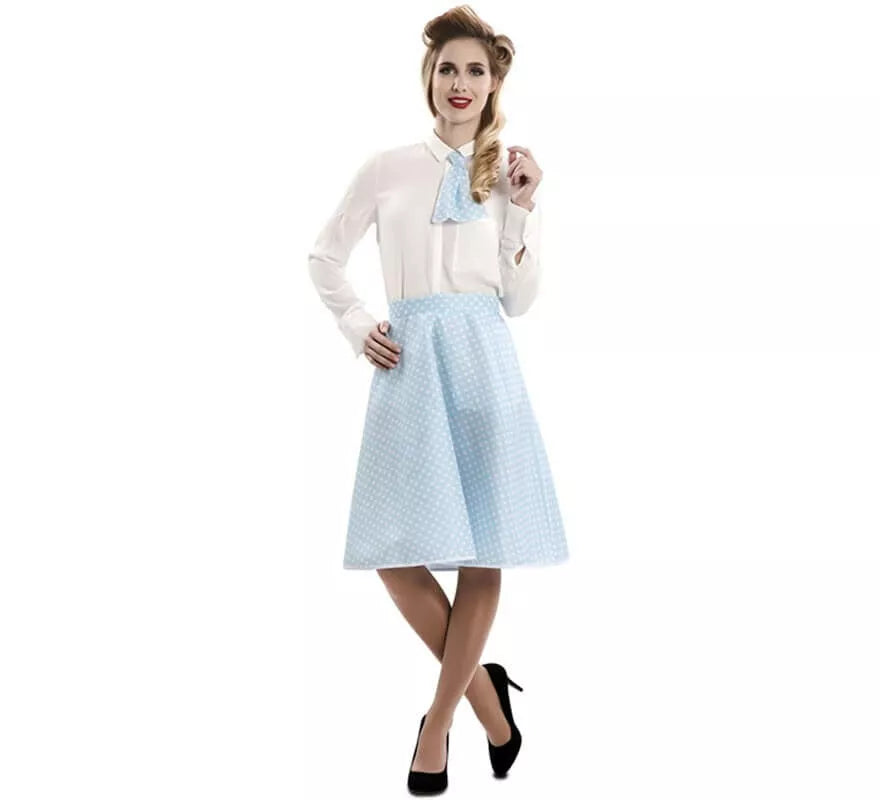 Translation missing: fr.Kit Pin-Up Azul para mujer: Falda y Corbata