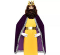 Kit Rey Mago morado adulto: Capa y Corona