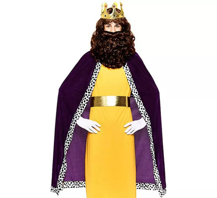Translation missing: fr.Kit Rey Mago morado adulto: Capa y Corona