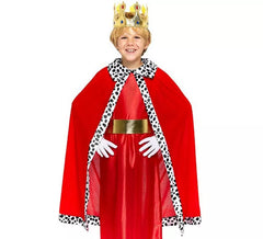 Kit de Roi Mage pour enfants : cape et couronne