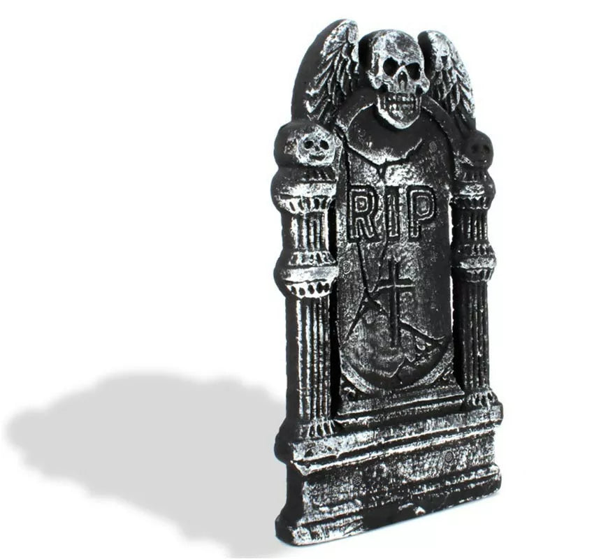 Translation missing: fr.Lápida Ángel Calavera RIP de foam de 20x40 cm