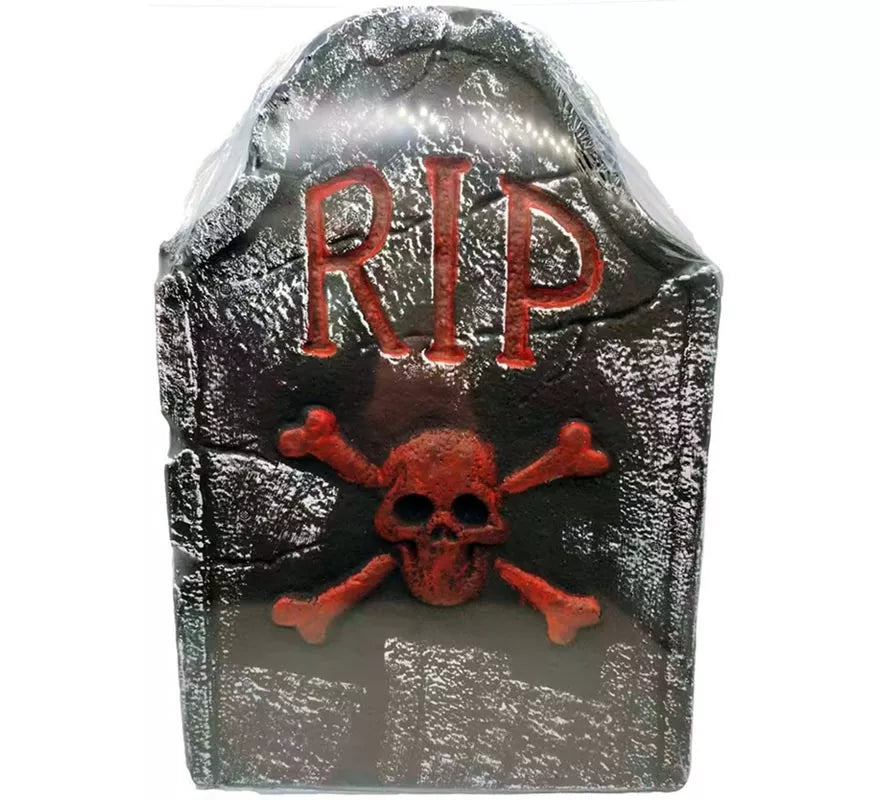 Translation missing: fr.Lápida Calavera de Foam RIP de 37x2,50x55 cm