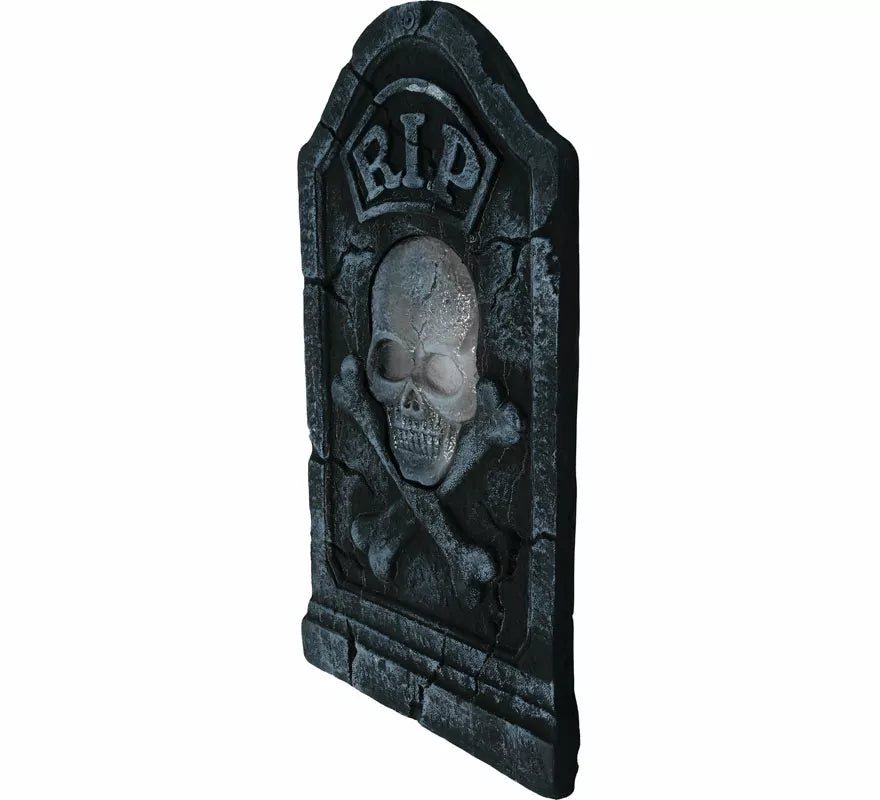 Translation missing: fr.Lápida Calavera Pirata con Luz y Sonido de 90x50 cm