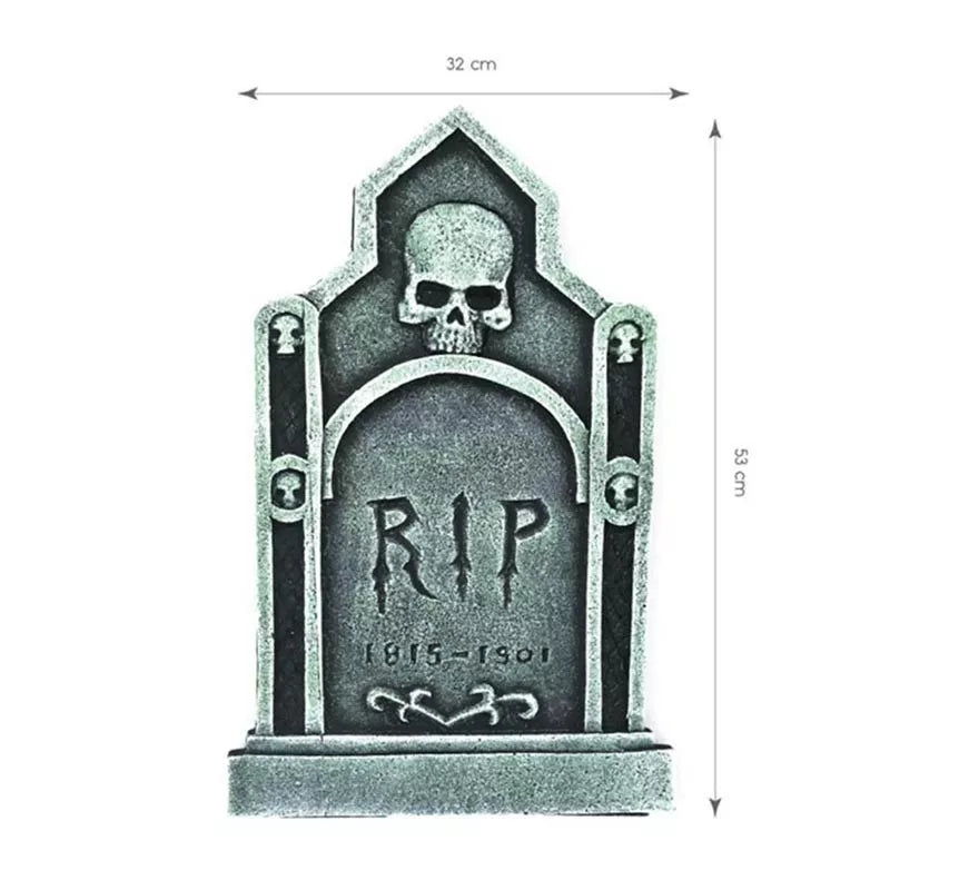 Translation missing: fr.Lápida Calavera RIP de 53 cm