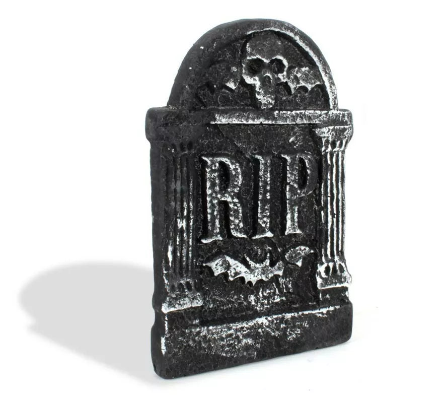 Translation missing: fr.Lápida Calavera RIP de foam de 17x28 cm