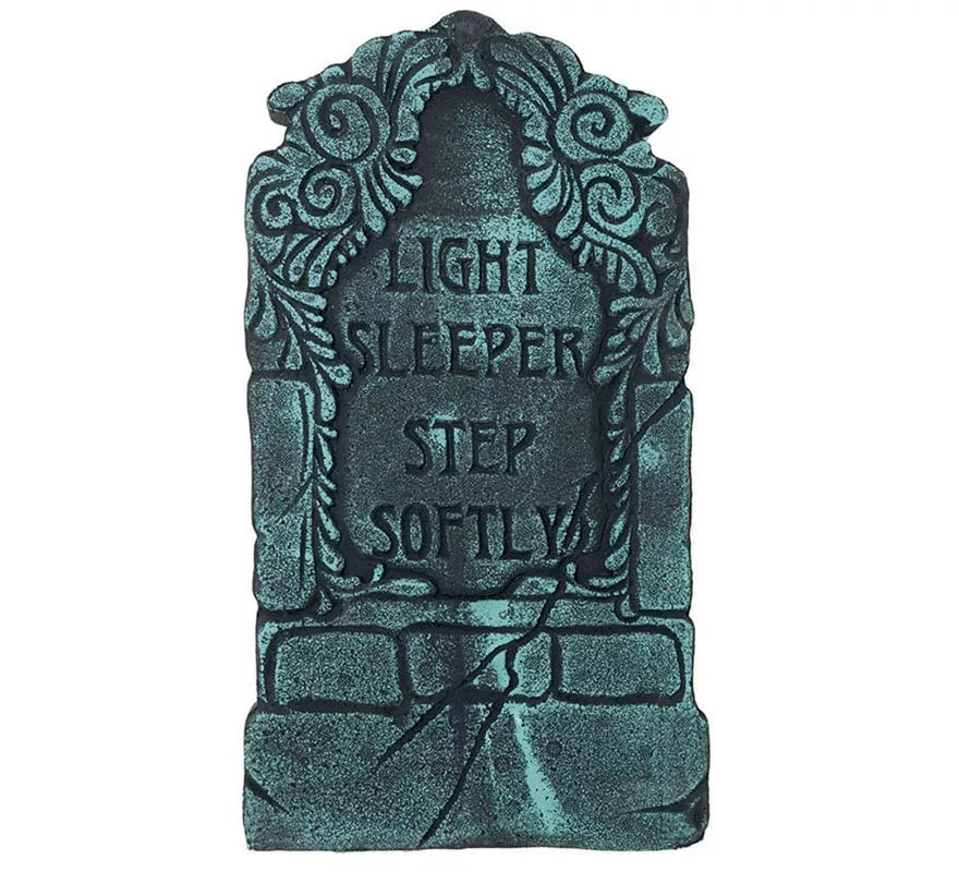 Translation missing: fr."Lápida Cementerio ""Light Sleeper, Step Softly"" de 43x22 cm"