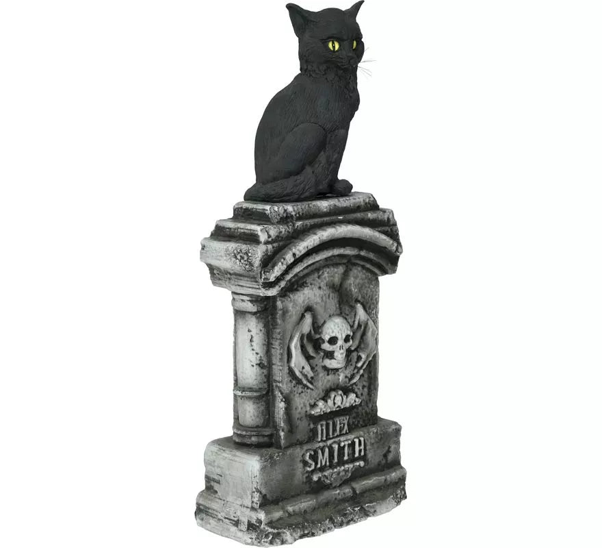 Translation missing: fr.Lápida con Gato con Luz y Sonido de 90x40 cm