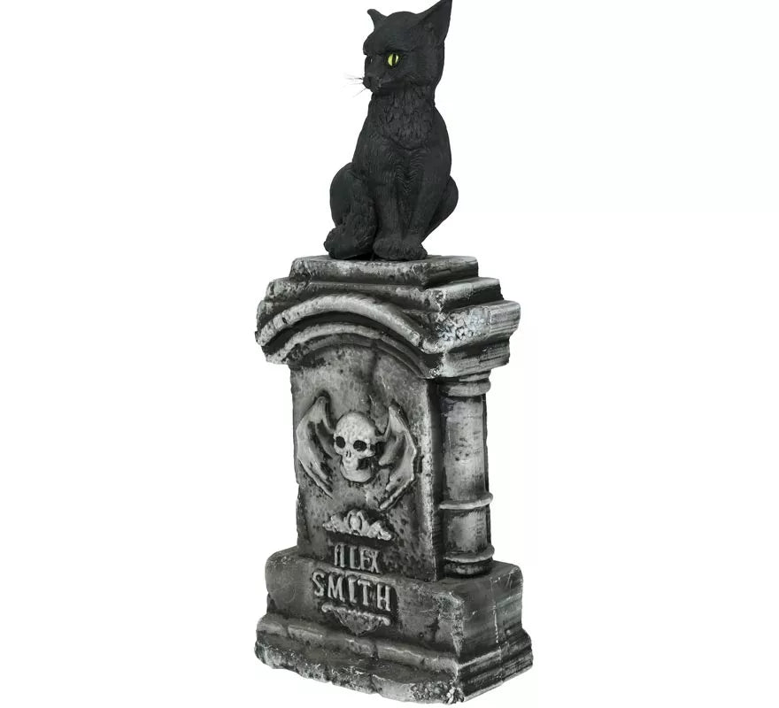 Translation missing: fr.Lápida con Gato con Luz y Sonido de 90x40 cm