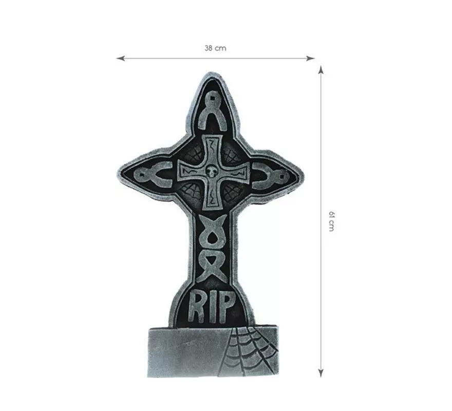 Translation missing: fr.Lápida Cruz RIP de 61x38 cm