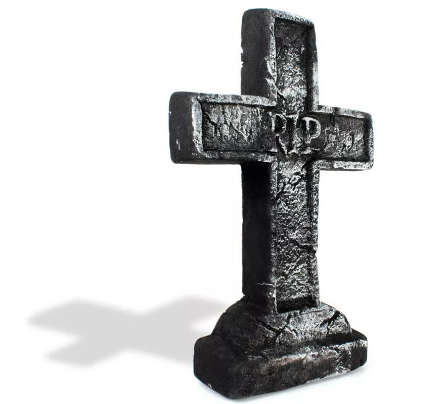 Translation missing: fr.Lápida Cruz RIP de foam de 38x58 cm