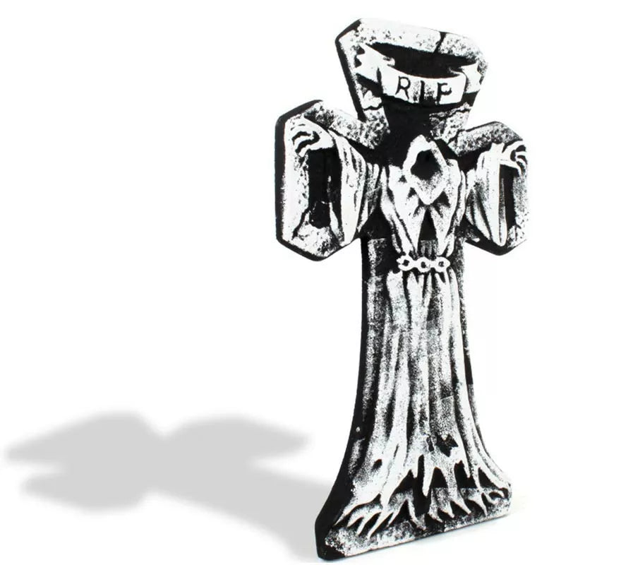 Translation missing: fr.Lápida Muerte en túnica RIP de foam de 34x57 cm