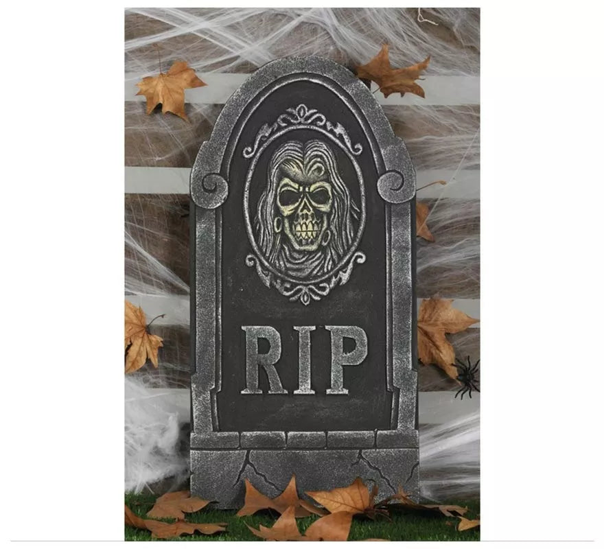 Translation missing: fr.Lápida Rip con Calavera 33X65 Cm