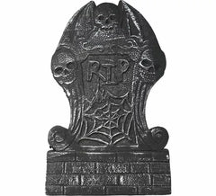 Pierre tombale sombre mesurant 58 x 34 cm