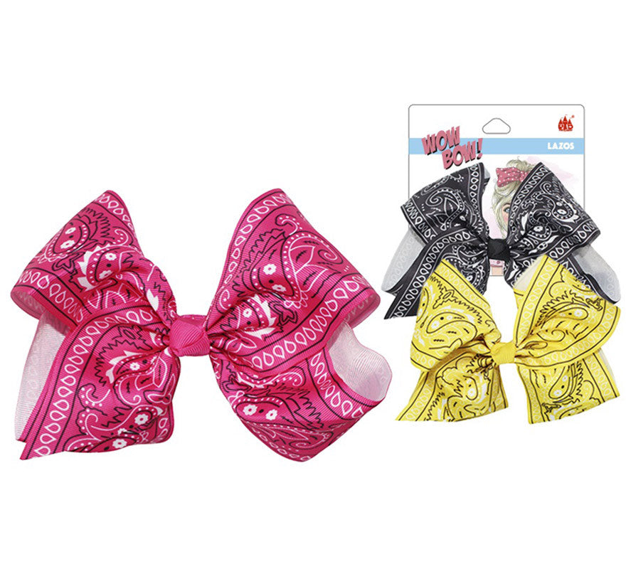 Translation missing: fr.Lazos estampado Paisley de 16 cm en colores surtidos
