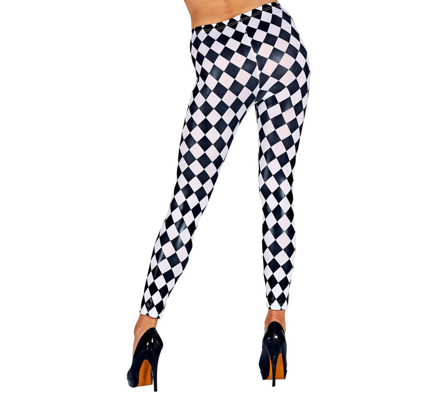 Translation missing: fr.Leggings a Rombos Blancos y Negros para mujer