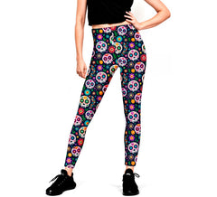 Leggings Catrina Skull pour femmes