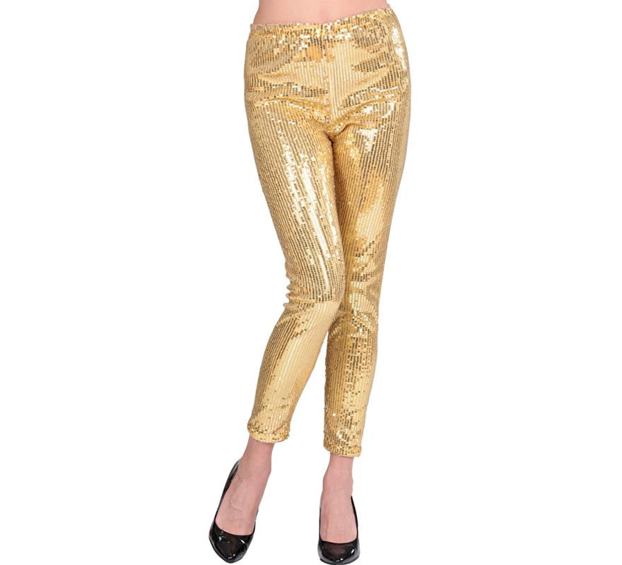 Translation missing: fr.Leggins dorados con lentejuelas para mujer