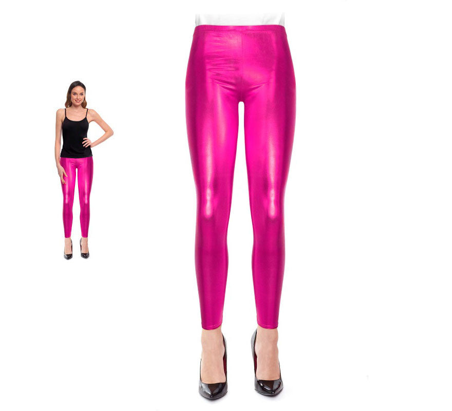 Translation missing: fr.Leggins Metalizado fucsia para mujer