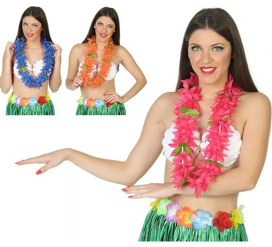 Translation missing: fr.Lei o Collar Hawaiano en 3 colores surtidos