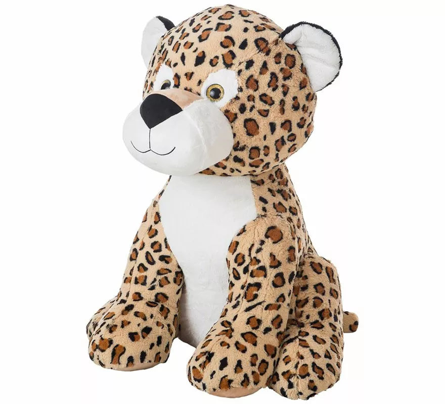 Translation missing: fr.Leopardo Jon de Peluche marrón de 80 cm