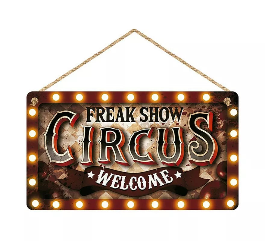 Translation missing: fr."Letrero ""Circus"" de madera de 35x20 cm"