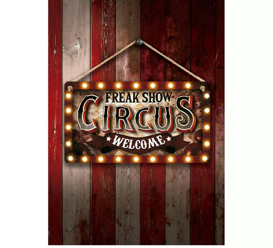 Translation missing: fr."Letrero ""Circus"" de madera de 35x20 cm"