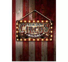 """Panneau """" Cirque """" en bois 35x20 cm"""