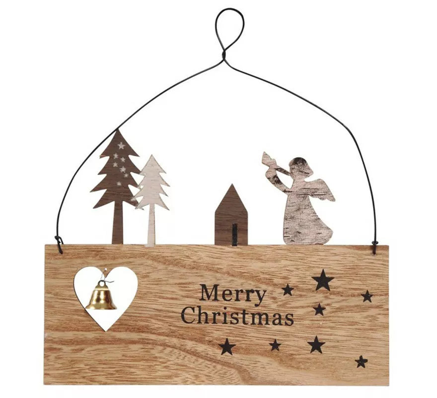 Translation missing: fr.Letrero Colgante Merry Christmas de 19X21 cms