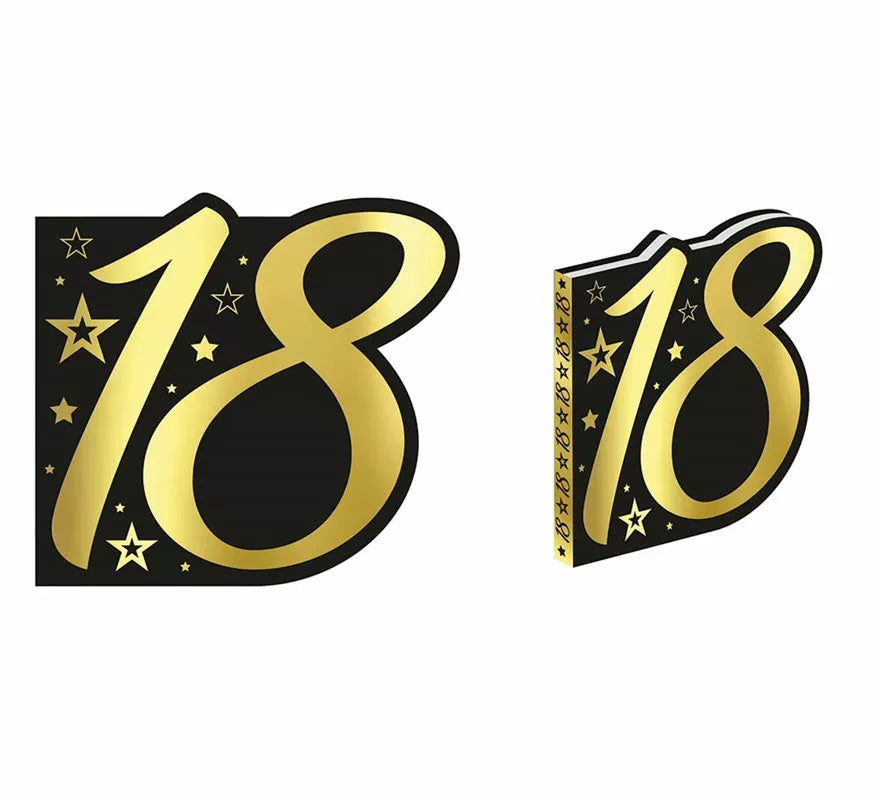 Translation missing: fr.Libro Dorado y Negro 18 Años Cumpleaños y Aniversarios de 26 Páginas