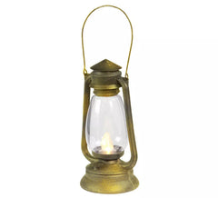 Lanterne d'antan avec lumière LED clignotante