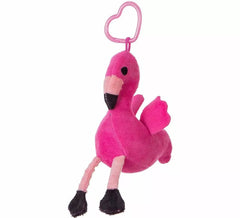 Porte-clés Flamant en peluche 12 cm