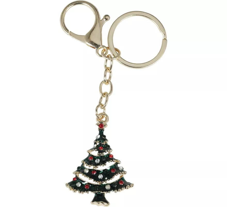 Llavero Metálico de Árbol de Navidad de 11 cm