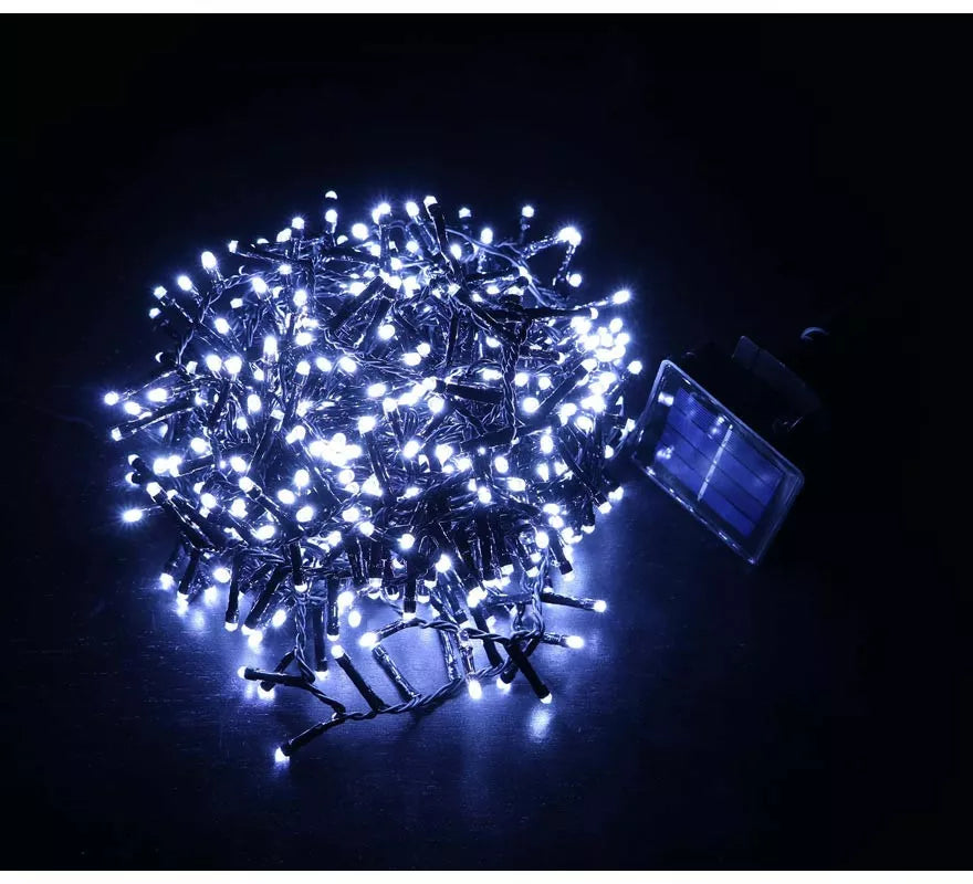 Translation missing: fr.Luces de 144 Led blanco extensión múltiple solar