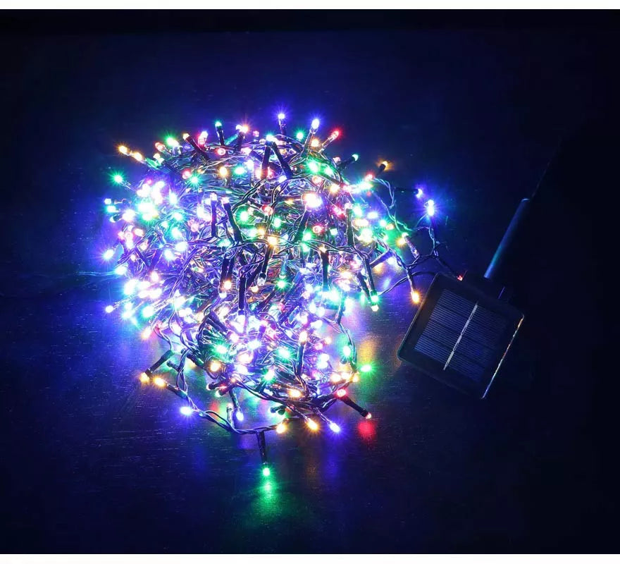 Translation missing: fr.Luces de 144 Led multicolor extensión múltiple solar