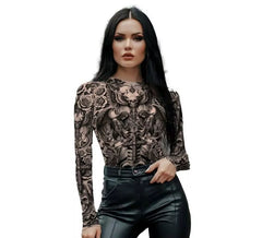 Maillot effet tatouage pour femme