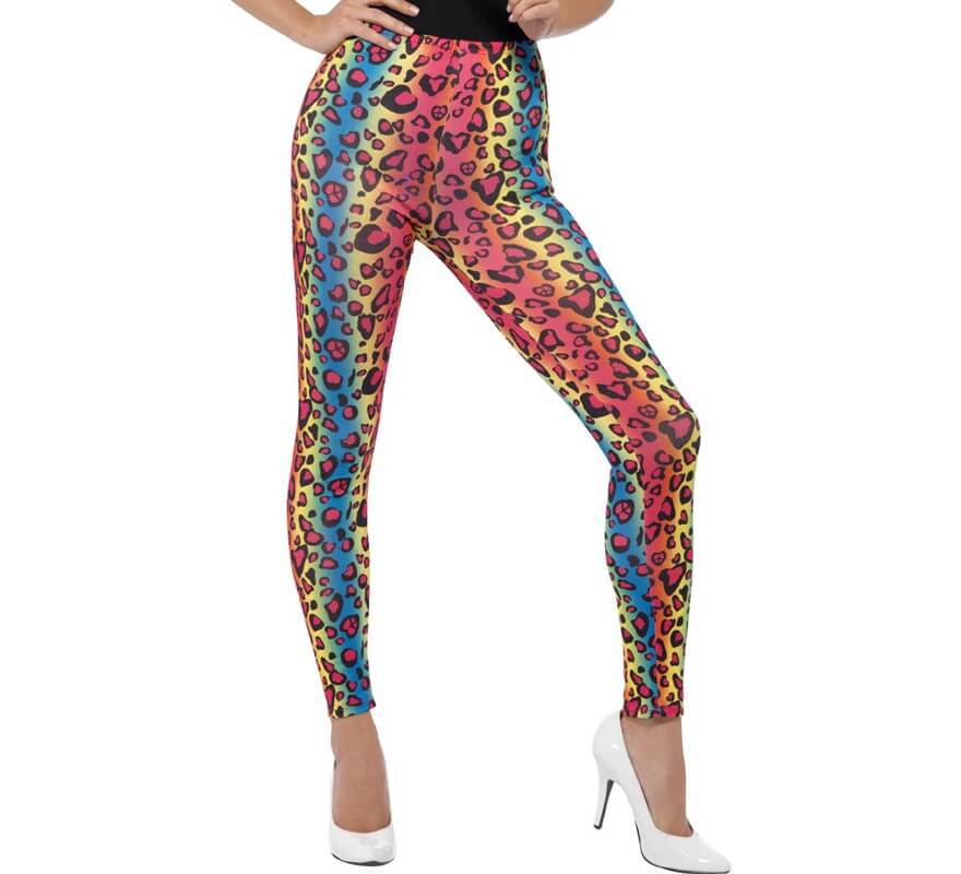 Translation missing: fr.Mallas con estampado Leopardo Multicolor