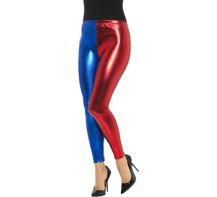 Translation missing: fr.Mallas de Arlequín Metálicas Roja y Azul para mujer
