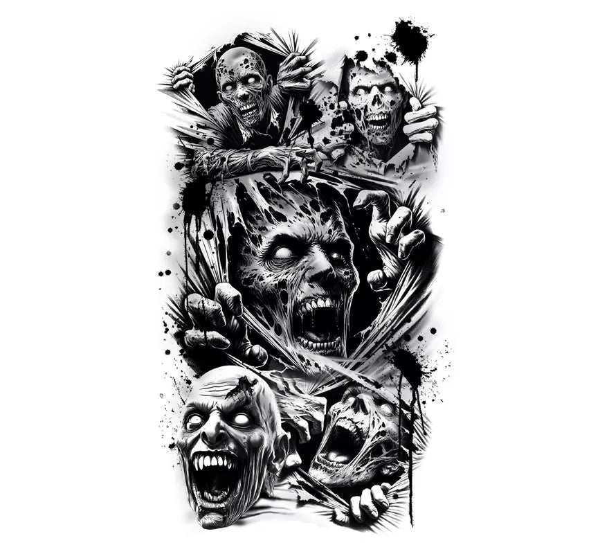 Translation missing: fr.Manga de Tatuaje Zombie