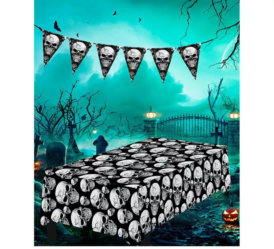 Translation missing: fr.Mantel de Calaveras Temibles de 137x274 cm