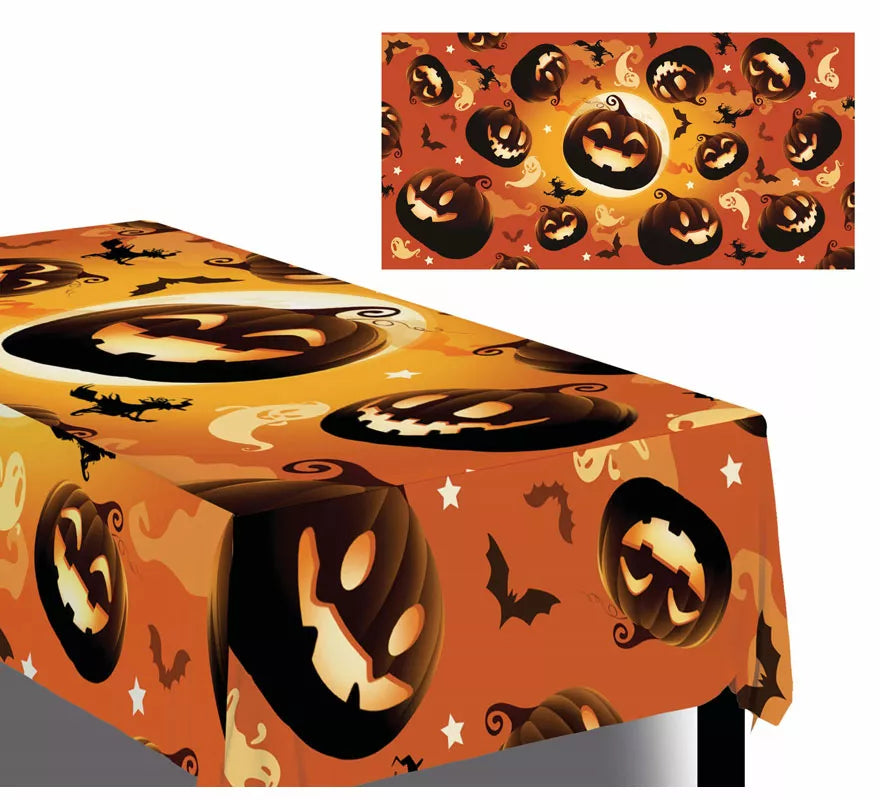 Translation missing: fr.Mantel Naranja Calabazas y Brujas de 137X274 cm