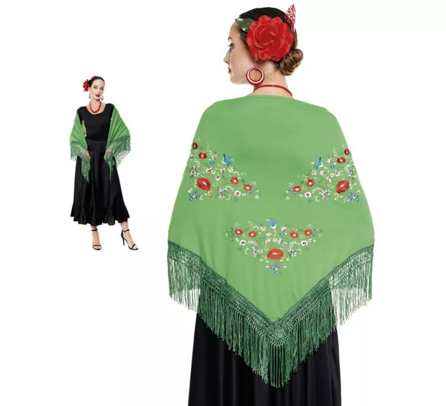 Mantón Sevillana o Chulapa Bordado en varios colores