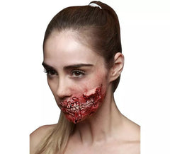 Maquillage FXs Bouche Blessée de Zombie en Latex