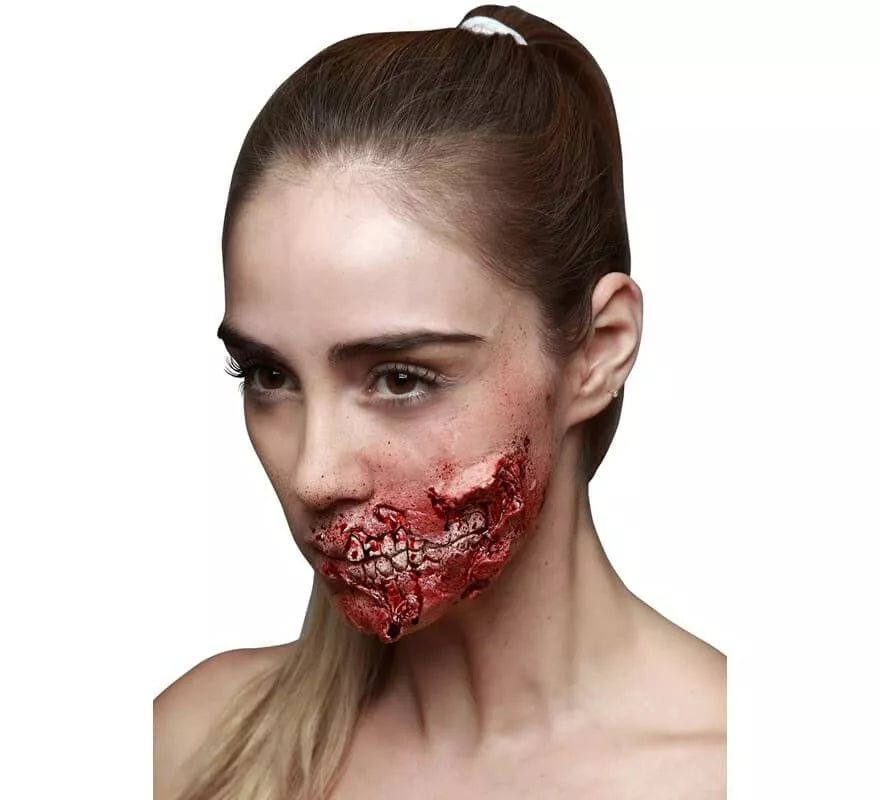 Translation missing: fr.Maquillaje FXs Boca descarnada Zombie de Látex