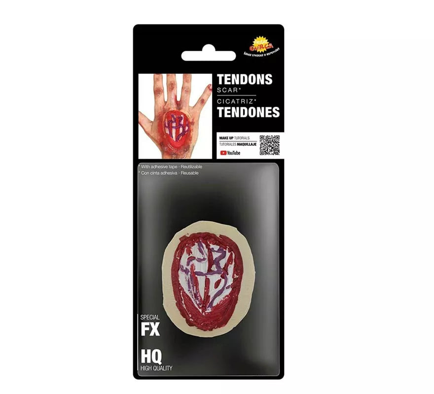 Translation missing: fr.Maquillaje FXs de Cicatriz con Tendones de 10 cm