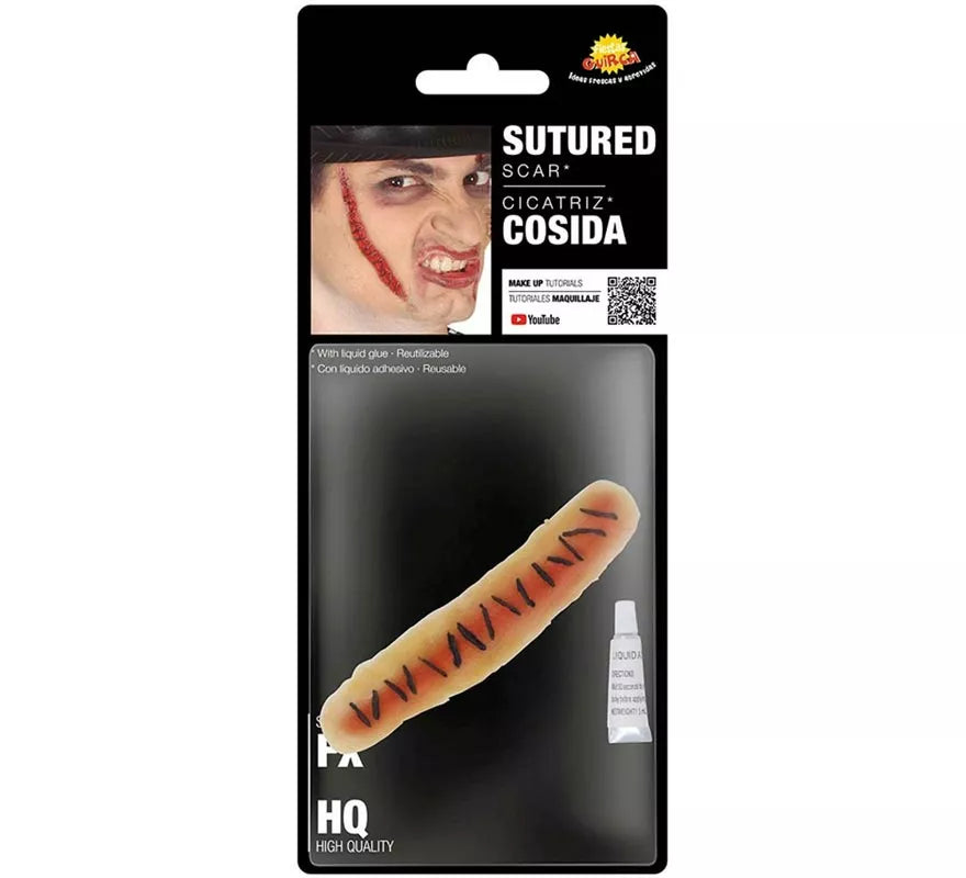 Maquillaje FXs de Herida Cosida