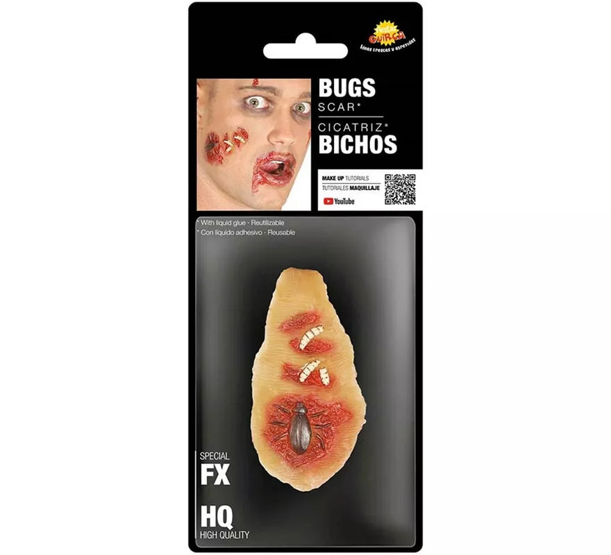 Translation missing: fr.Maquillaje FXs de Herida Llena de Bichos