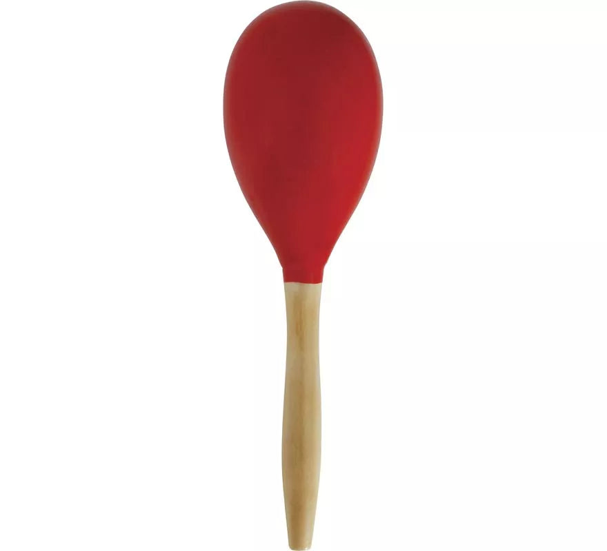 Translation missing: fr.Maraca roja de Madera de 20 cm