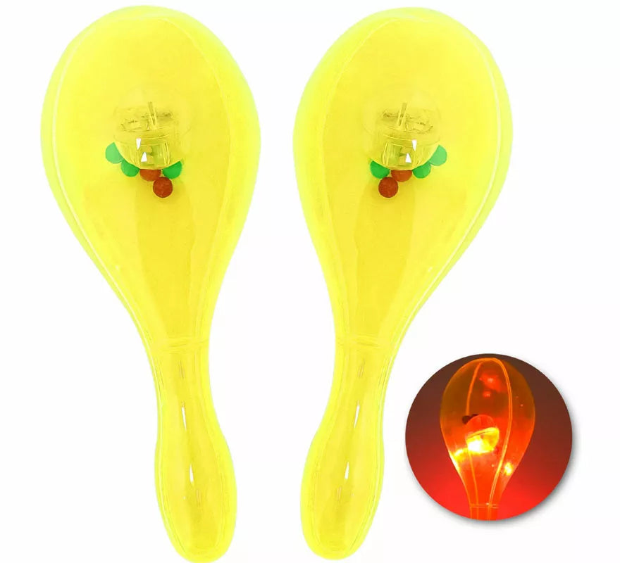 Translation missing: fr.Maracas con Luz de 16x7 cm en varios colores