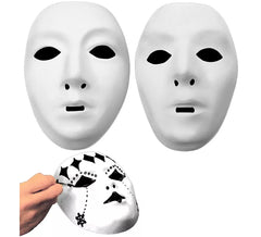 Masque de peinture blanc en 2 modèles assortis