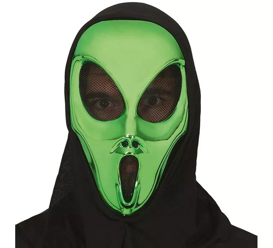 Translation missing: fr.Máscara de Alienígena verde con Capucha